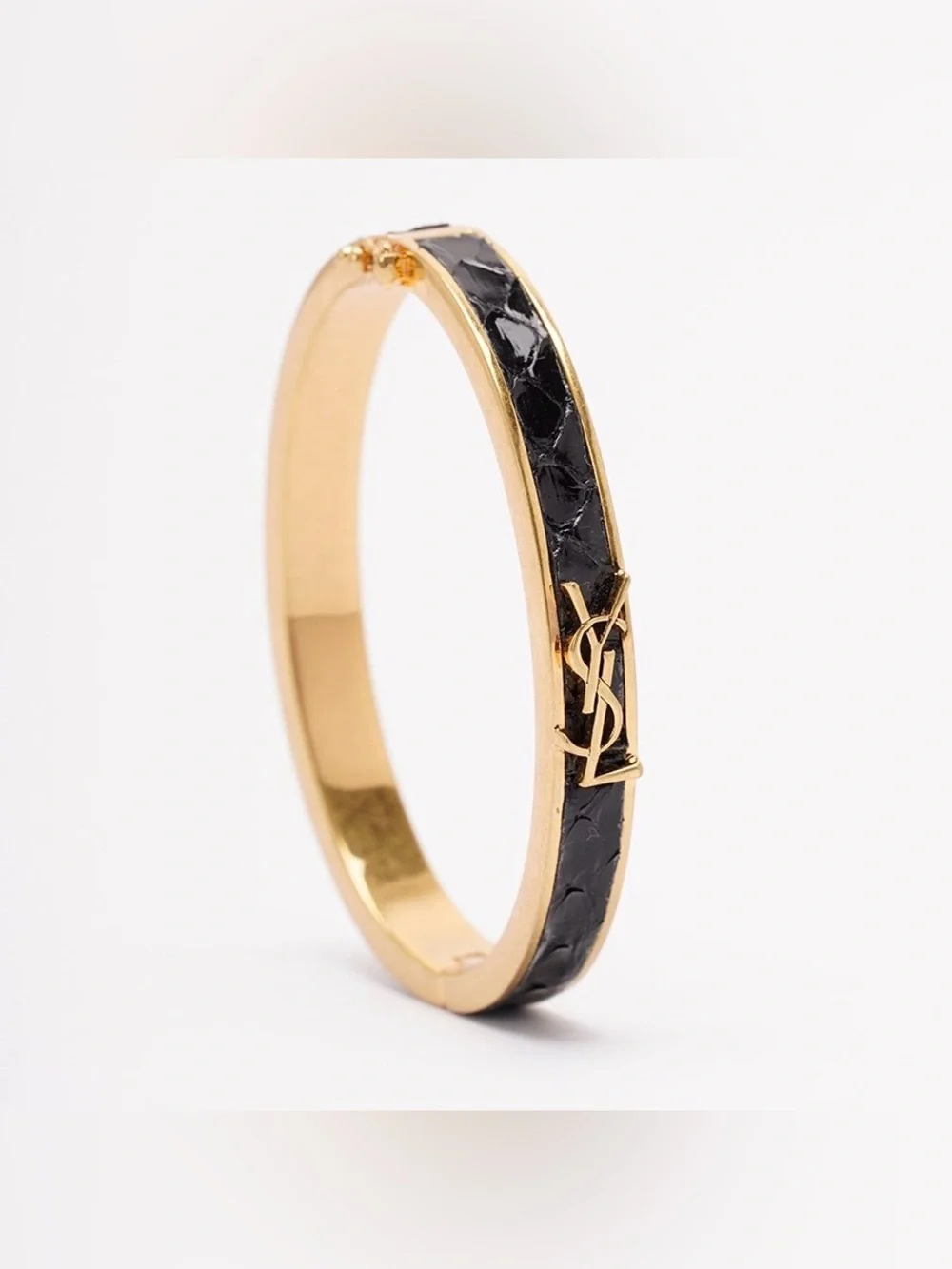 SAINT LAURENT YSL logo cuff bracelet